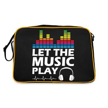 Let The Music Play - Retro Bag - black/gold - Back