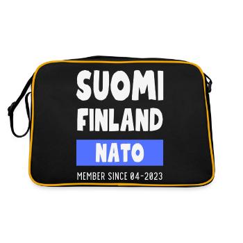 Finlande Finlande OTAN - Membre 04-2023 - Sac Retro - noir/or - Dos