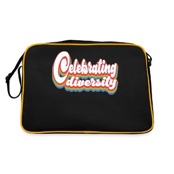 Pride Month LGBTQ - Celebrating Diversity - Retro Bag - black/gold - Back
