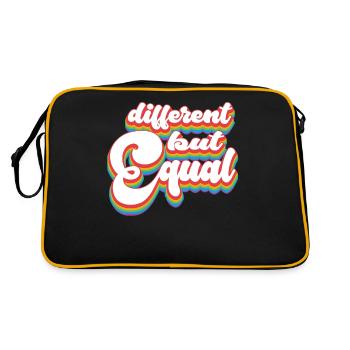 Different but Equal - Pride Month LGBTQ - Retro Bag - black/gold - Back