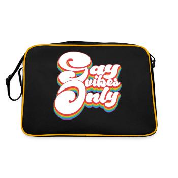 Gay Vibes Only - Pride Month LGBTQ - Retro Bag - black/gold - Back