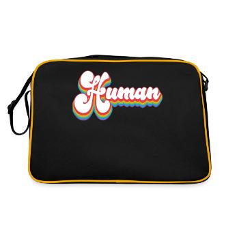 Human - Pride Month LGBTQ - Retro Bag - black/gold - Back