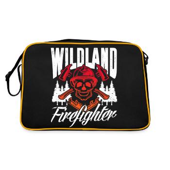 Wildland firefighter - Retro Tasche - Schwarz/Gold - Hinten
