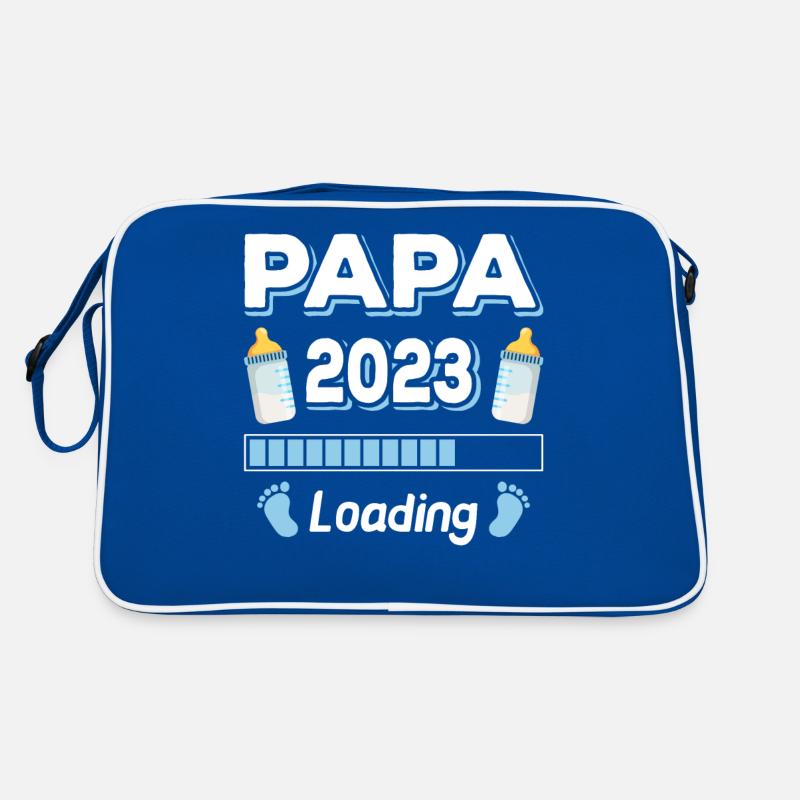 Papa Loading 2023 Vater Väter Vatertag Retro Tasche