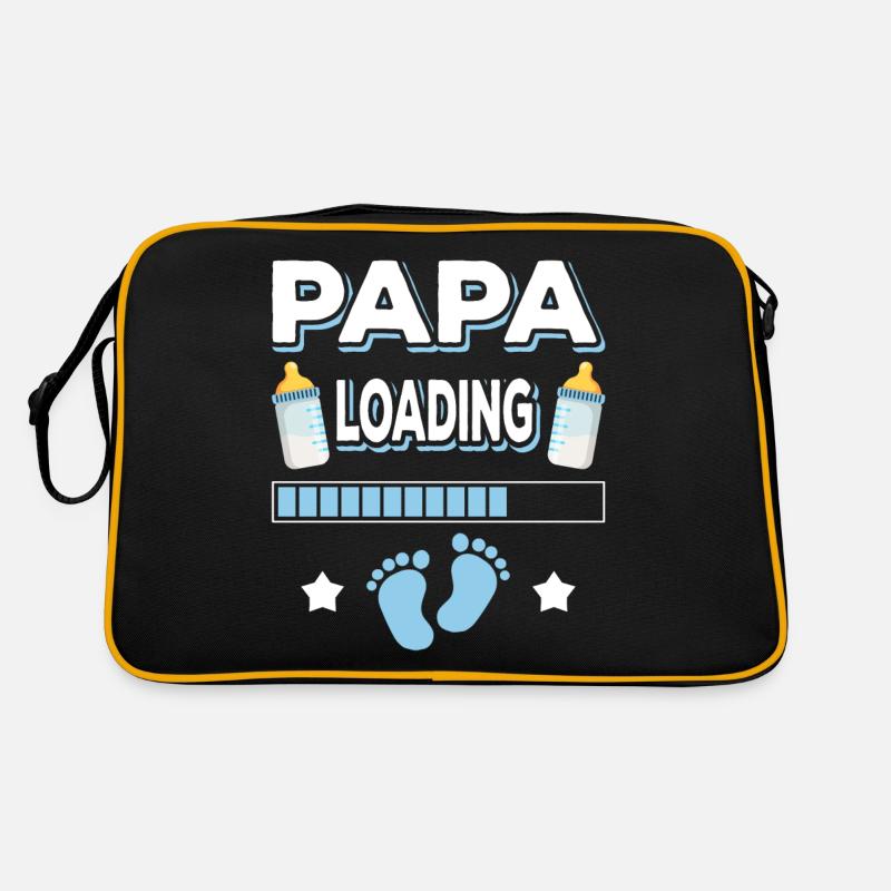 Papa Loading Vater Väter Vatertag Retro Tasche