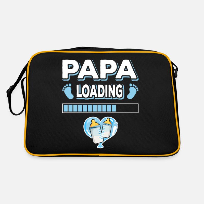Papa Loading Vater Väter Vatertag Retro Tasche