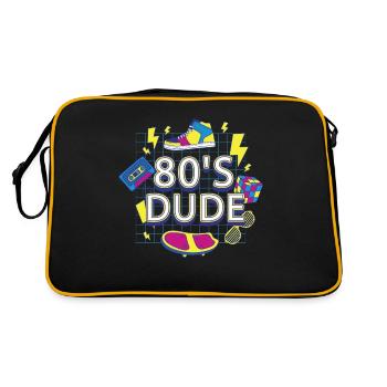80's Dude Eighties Man - Retro Bag - black/gold - Back