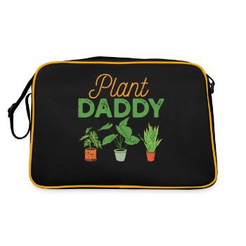 Plant Daddy Nature Botanical Gardener Plants - Retro Bag - black/gold - Back
