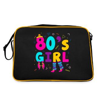 80's Girl Eighties Woman - Retro Bag - black/gold - Back