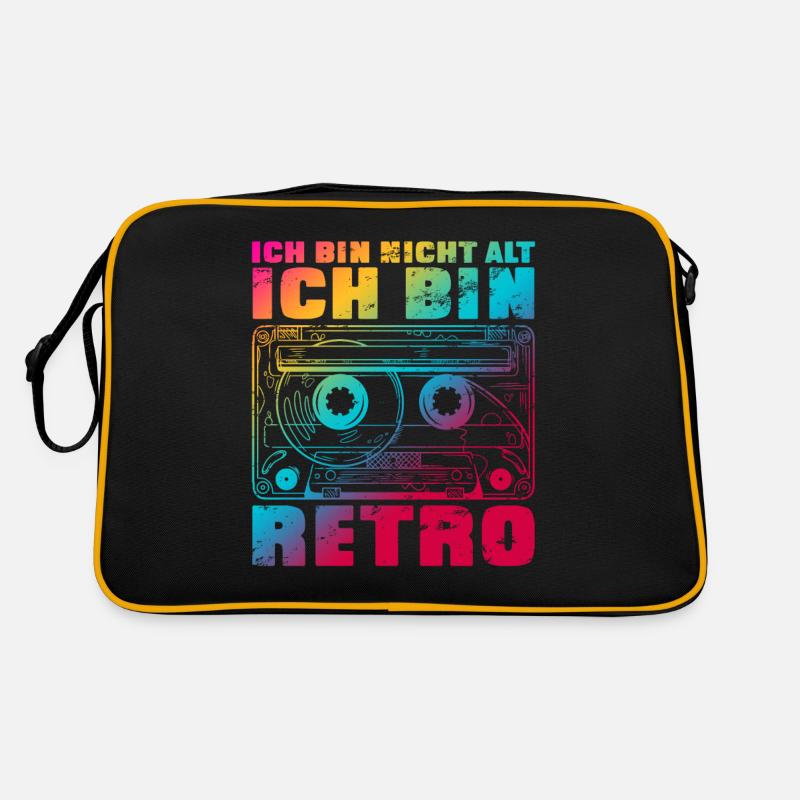 Ich bin nicht alt ich bin retro Bunt Retro Tasche