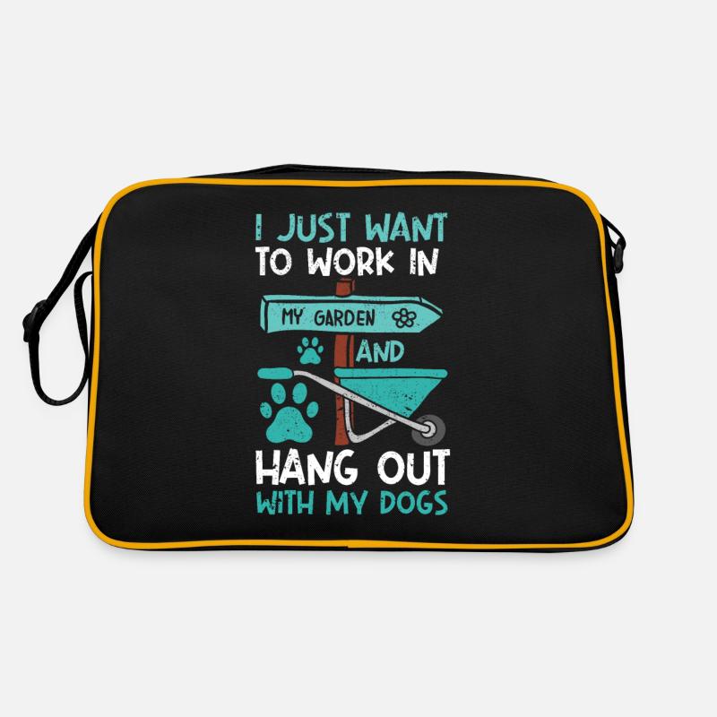 Je veux juste travailler dans mon jardin Sac Retro
