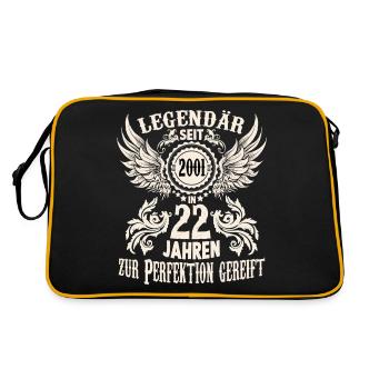 Chemise d’anniversaire pour 22 ans de légende journée spéciale - Sac Retro - noir/or - Dos