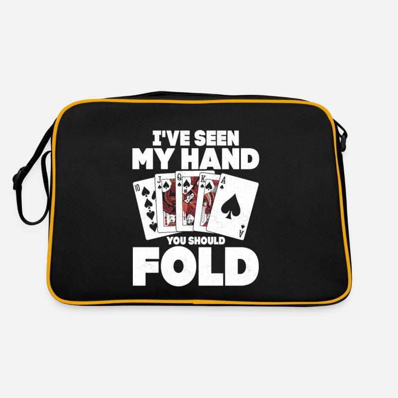 J’ai vu ma main tu devrais plier jeu poker p Sac Retro