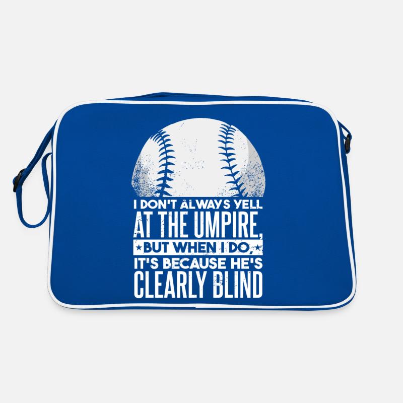 Funny Baseball Player Dad Retro Bag