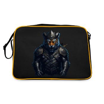 WIKINGER BERSERKER TIGER I VIKINGS - Retro Tasche - Schwarz/Gold - Hinten