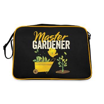 Maître jardinier Plantes médicinales amateur d’herbes - Sac Retro - noir/or - Dos