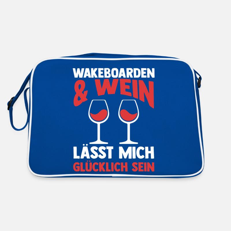 Wein Wakeboarder Wakeboard Wakeboarding Retro Tasche