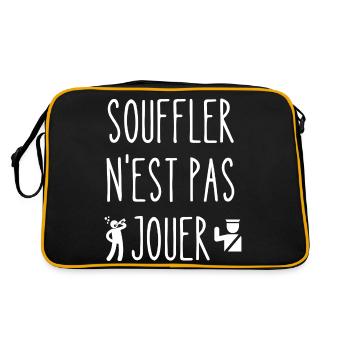 souffler n'est pas jouer - Sac Retro - noir/or - Dos