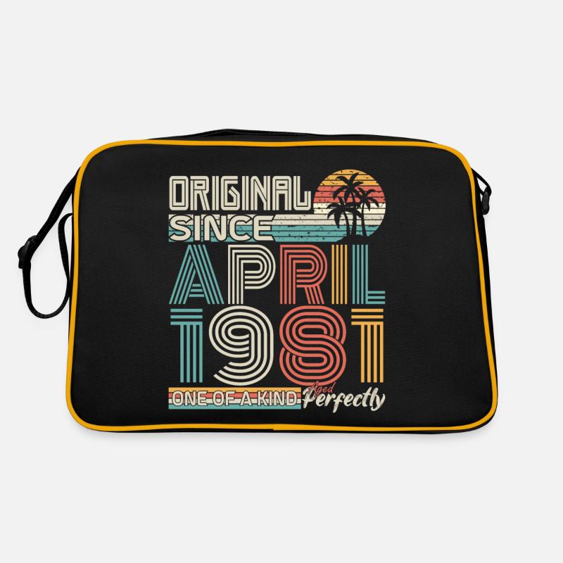 Avril 1981 anniversaire avril 1981 cadeau 1981 Sac Retro