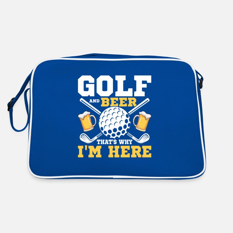 Golf And Beer That's Why I'm Here Golfing Par Tee Retro Tasche