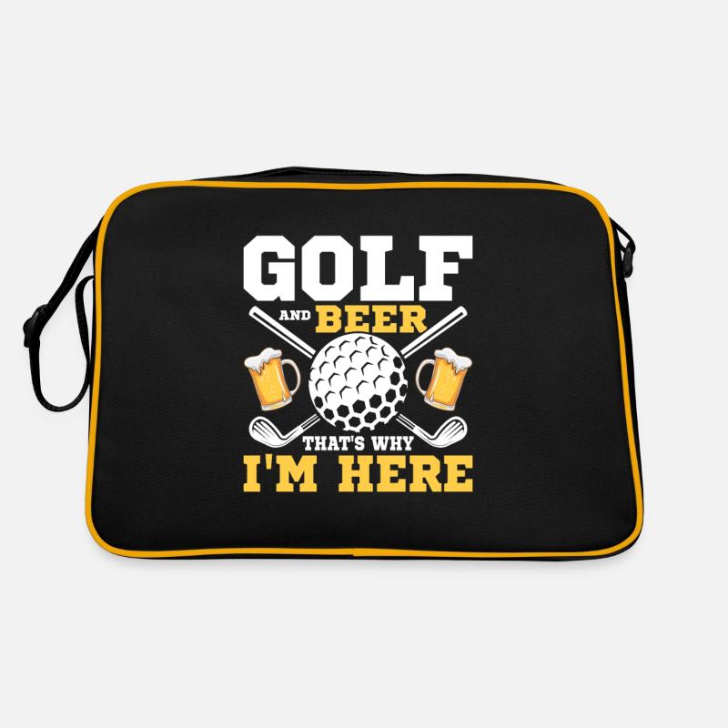 Golf And Beer That's Why I'm Here Golfing Par Tee Retro Bag