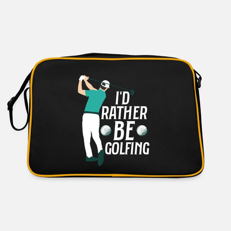 I'd Rather Be Golfing Par Tee Golfing Retro Bag