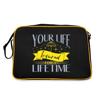 Votre vie assurée pour un courtier d’assurance à vie - Sac Retro - noir/or - Dos