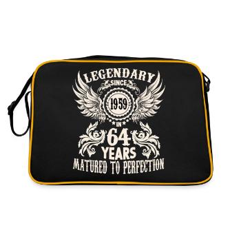 Une légende fête ses 64 ans Chemise d’anniversaire pour une journée spéciale - Sac Retro - noir/or - Dos