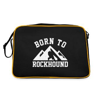 Né de Rockhound minerais collectant des minéraux et - Sac Retro - noir/or - Dos