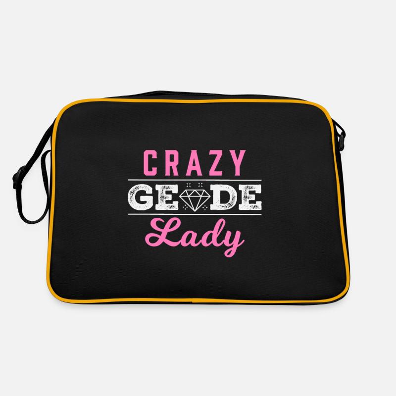 Crazy Geode Lady Minerais Collecte de minéraux et Sac Retro