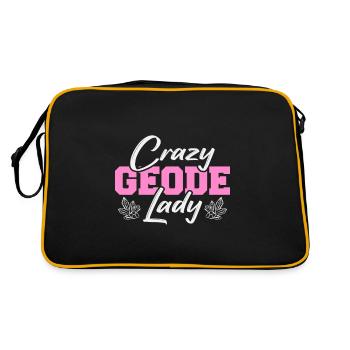 Crazy Geode Lady Minerais Collecte de minéraux et - Sac Retro - noir/or - Dos