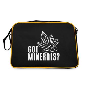 Minerais : collecte de minéraux et de pierres précieuses - Sac Retro - noir/or - Dos