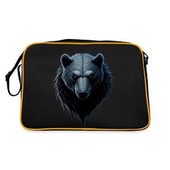 WIKINGER BERSERKER BÄR I VIKINGS - Retro Tasche - Schwarz/Gold - Hinten