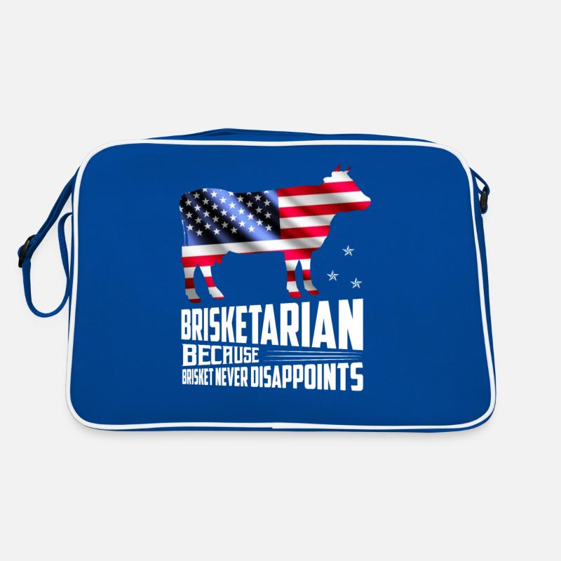 Brisketarian Because Brisket Grilling BBQ Smoker Retro Tasche