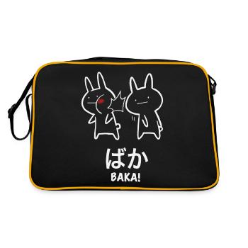 Baka Infographie Bunnies Anime - Sac Retro - noir/or - Dos