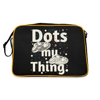 Point Lover - Journée des points - Sac Retro - noir/or - Dos