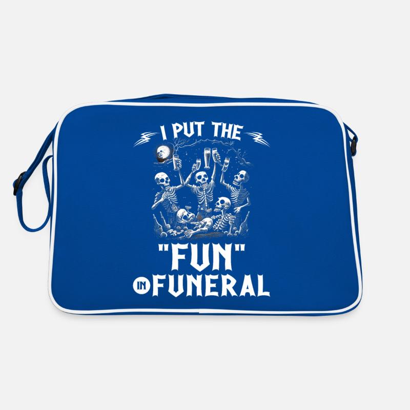 I Put The Fun In Funeral Gothic Skeletons Emo Goth Retro Tasche