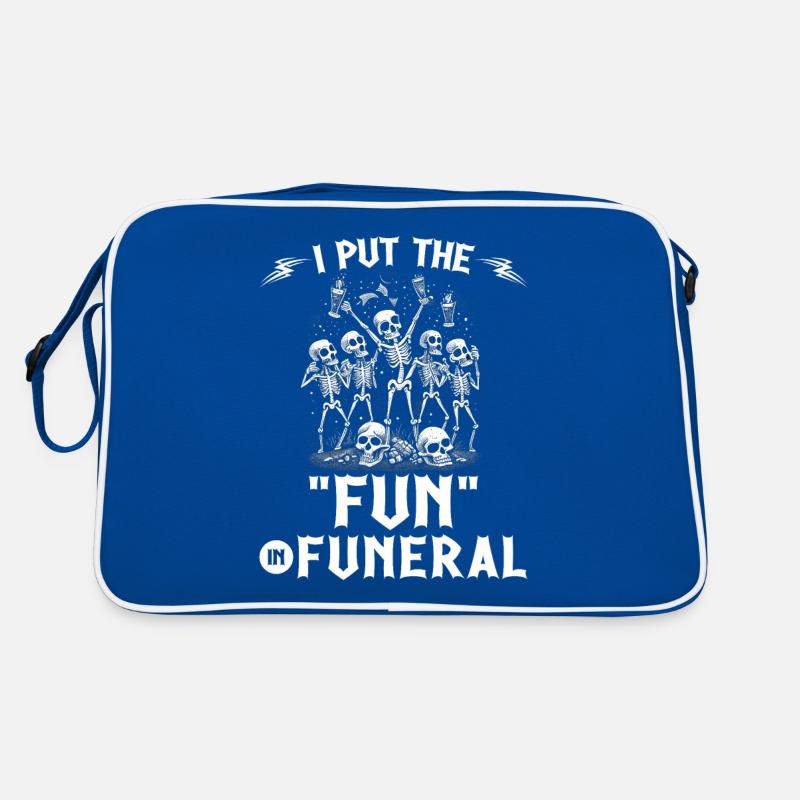 I Put The Fun In Funeral Gothic Skeletons Emo Goth Retro Tasche