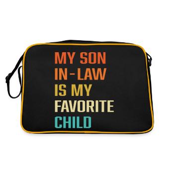 Mon gendre est mon enfant préféré - Sac Retro - noir/or - Dos