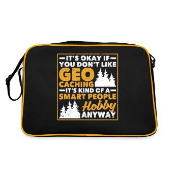 Ce n’est pas grave si vous n’aimez pas le géocaching Funny - Sac Retro - noir/or - Dos