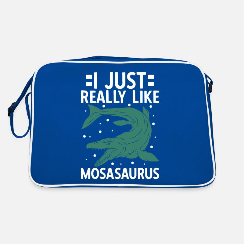 I Just Really Like Mosasaurus Retro Tasche