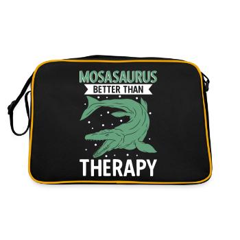 Mosasaurus mieux que la thérapie - Sac Retro - noir/or - Dos