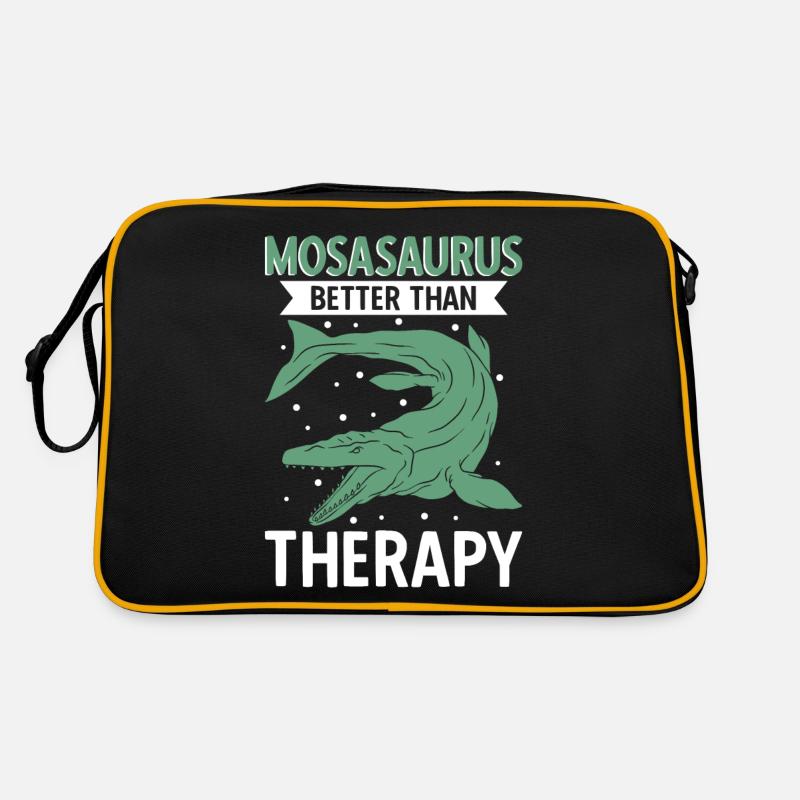Mosasaurus Better Than Therapy Retro Tasche