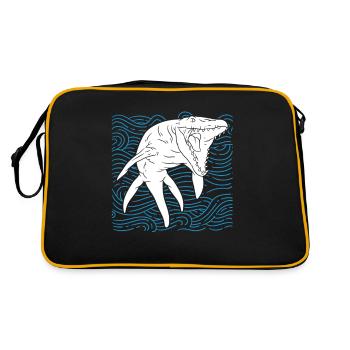 Dinosaure mosasaure - Sac Retro - noir/or - Dos