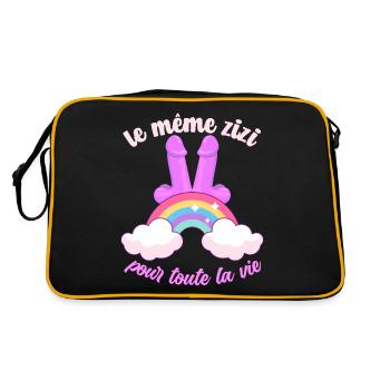 EVJF LE MÊME ZIZI Future Mariée Vie de Jeune Fille - Sac Retro - noir/or - Dos