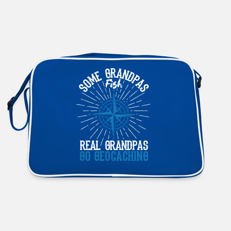 Einige Großväter fischen Echte Großväter gehen Retro Tasche