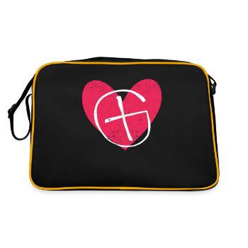 Geocaching Heat Geocache Lovers Geocachers - Retro Bag - black/gold - Back