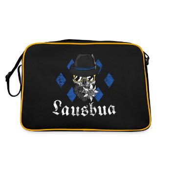Lausbua bleu bavarois - Sac Retro - noir/or - Dos