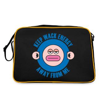 Gardez l’énergie Wack loin de moi - Sac Retro - noir/or - Dos