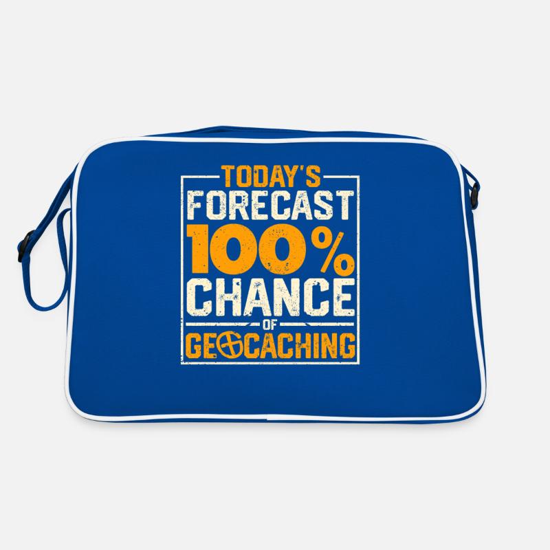 Heutige Vorhersage 100% Chance auf Geocaching Fun Retro Tasche